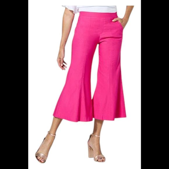 C Wonder by Christian Siriano Women's Flared Wide Leg Pant Pink - Regular - Picture 1 of 1